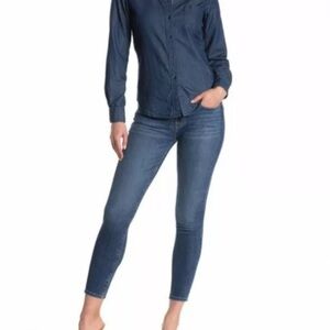 Hudson‎ Krista High Waist Super Skinny Ankle Jeans Dark Wash Womens
